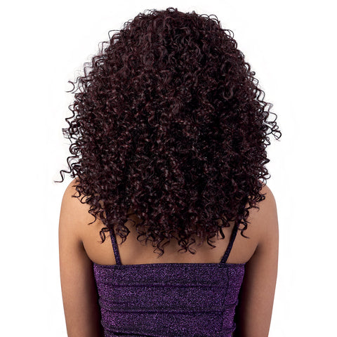 Motown Tress Quick n Easy Synthetic Hair Half Wig - QE ABBY