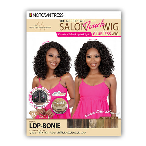Motown Tress Salon Touch Synthetic Hair Glueless HD Lace Wig - LDP BONIE