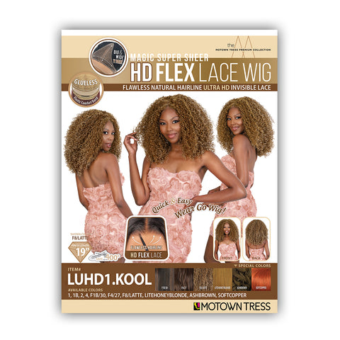 Motown Tress Synthetic Hair Glueless HD Lace Wig - LUHD1 KOOL