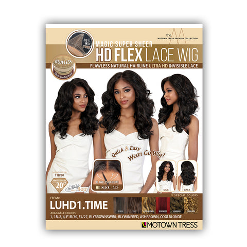 Motown Tress Synthetic Hair Glueless HD Lace Wig - LUHD1 TIME