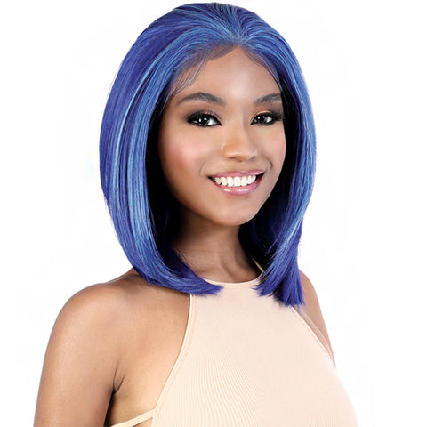 Motown Tress Synthetic Hair HD Invisible 13X7 Lace Wig - LS137 BLUE