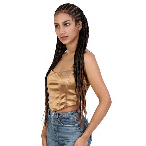 Motown Tress Whole Hand Tied Braid Lace Wig WLB FLOWER