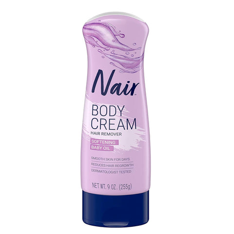 Nair Body Cream Hair Remover - Softening Baby Oil 9oz