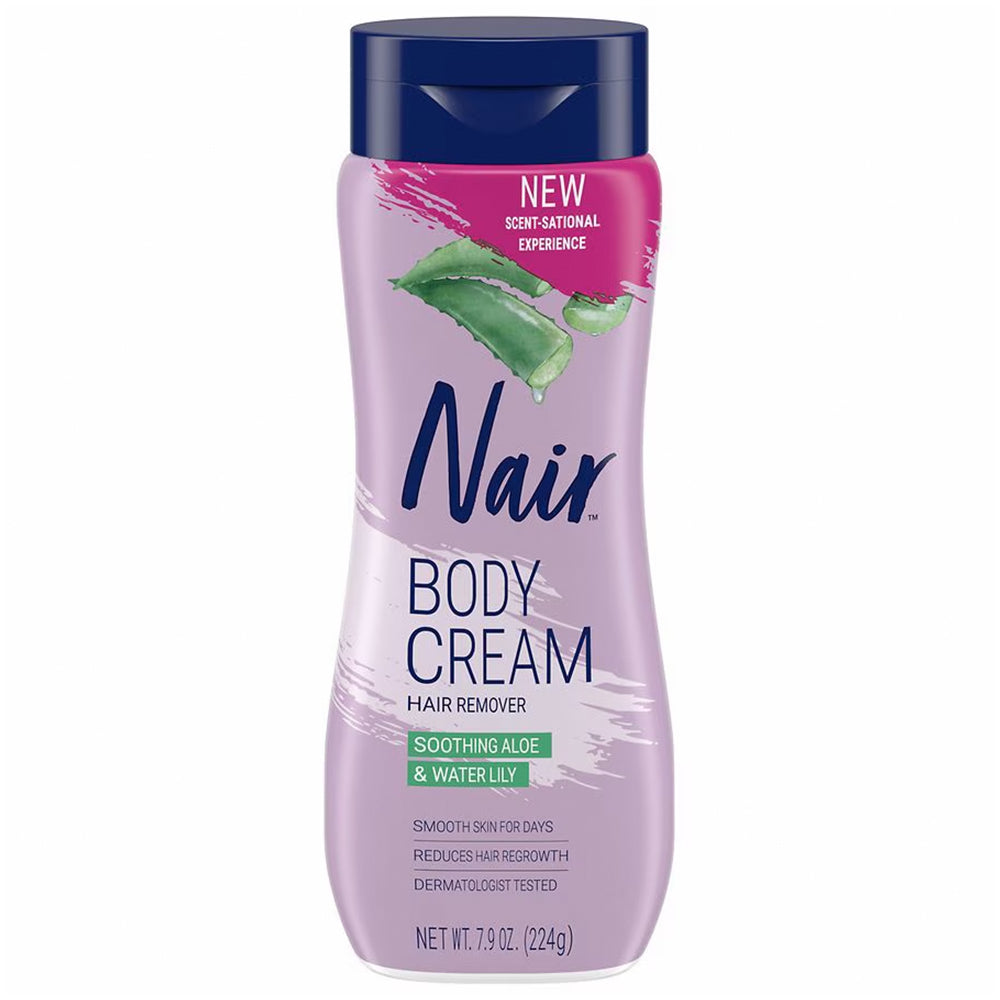 Nair Body Cream Hair Remover - Soothing Aloe & Water Lily 7.9oz