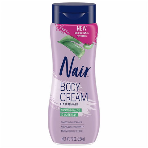 Nair Body Cream Hair Remover - Soothing Aloe & Water Lily 7.9oz