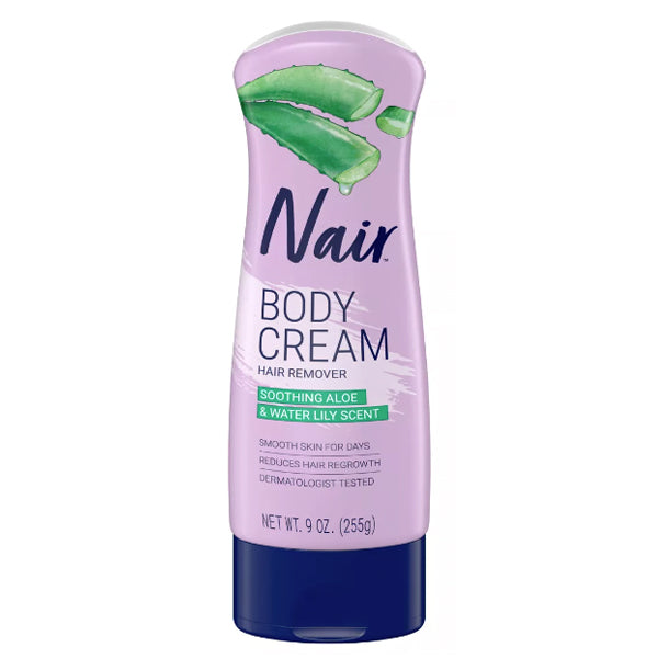 Nair Body Cream Hair Remover - Soothing Aloe & Water Lily Scent 9oz