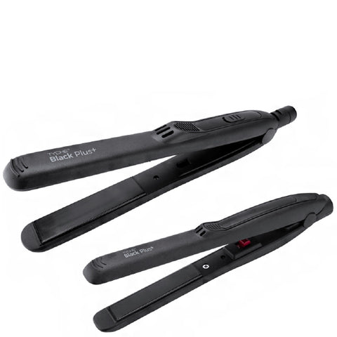 Nicka K New York Balck Plus+ Combo Flat Iron 1\/2\"+1\" w Heat Protector