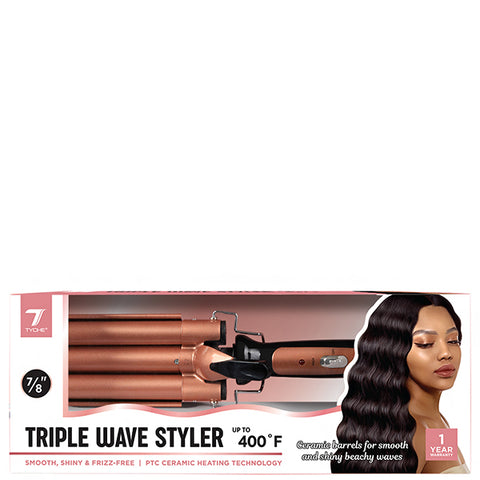 Nicka K New York #HRTWXX Tyche Triple Wave Styler