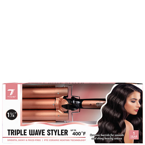 Nicka K New York #HRTWXX Tyche Triple Wave Styler