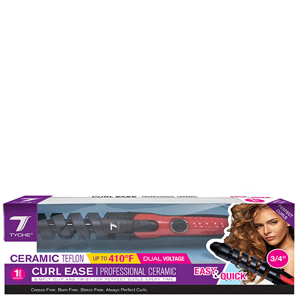 Nicka K New York #TCE-0.75 Tyche 3\/4\" Curl Ease Professional Ceramic Teflon Curler