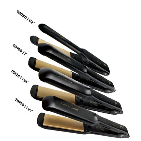 Nicka K New York #TGXXX Tyche Gold Double Coated Gold Ceramic Flat Iron