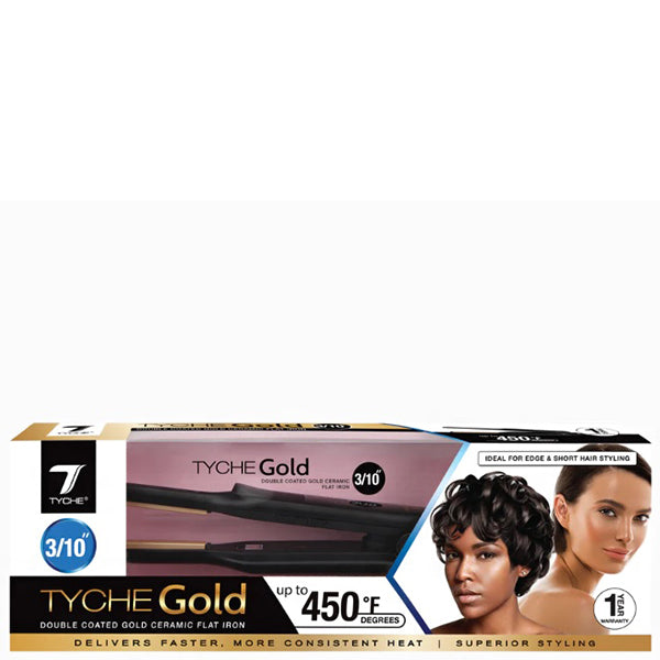 Nicka K New York #TGXXX Tyche Gold Double Coated Gold Ceramic Flat Iron