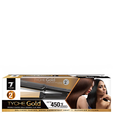 Nicka K New York #TGXXX Tyche Gold Double Coated Gold Ceramic Flat Iron