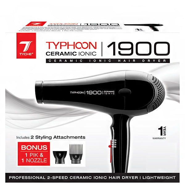 Nicka K New York #TP-1900 Tyche Typhoon Ceramic Ionic 1900 Dryer