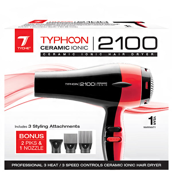 Nicka K New York #TP-2100 Tyche Typhoon Ceramic Ionic 2100 Dryer