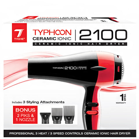 Nicka K New York #TP-2100 Tyche Typhoon Ceramic Ionic 2100 Dryer