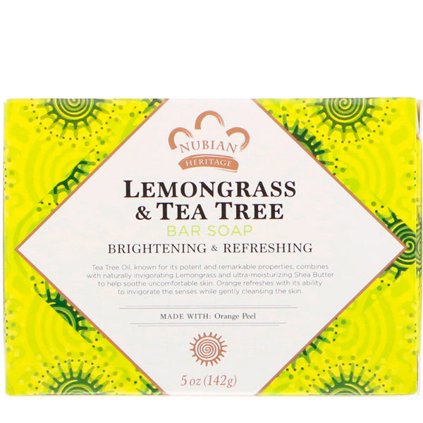 Nubian Heritage Lemongrass & Tea Tree Soap 5oz