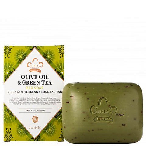 Nubian Heritage Olive Oil & Green Tea Bar Soap 5oz