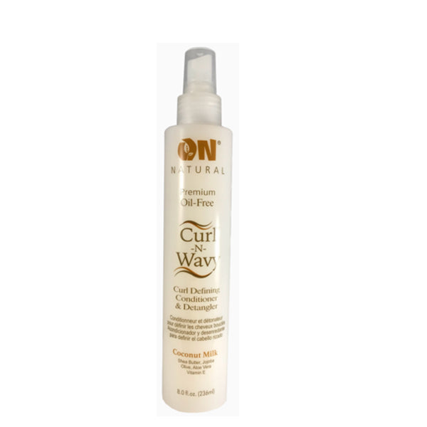 On Natural Curl-N-Wavy Conditioner & Detangler Coconut Milk 8oz
