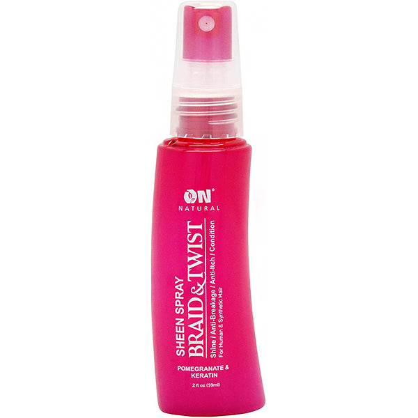 On Natural Sheen Spray Braid & Twist - Pomegranate & Keratin 2oz