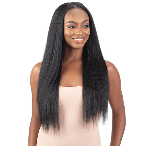 Organique Synthetic Hair U Part Wig - NATURAL YAKY STRAIGHT 28