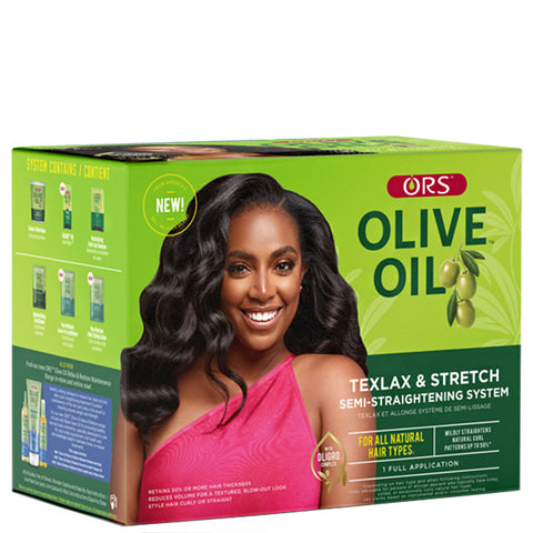 ORS Olive Oil Texlax & Stretch Semi-Straightening System Kit