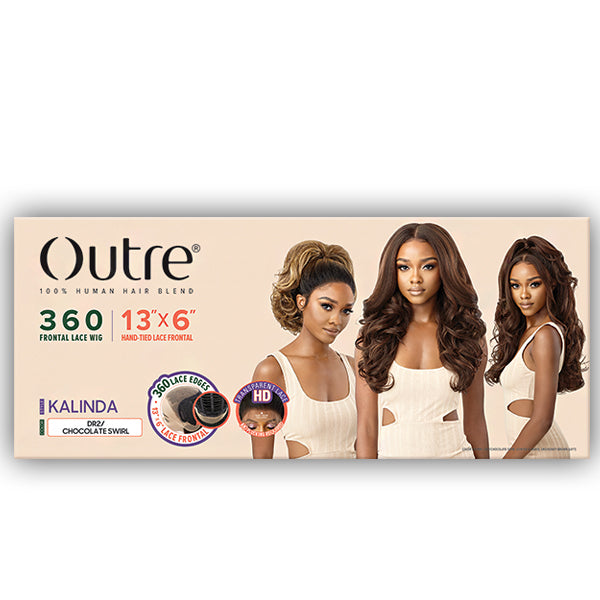 Outre 100% Human Blend 360 HD Frontal Lace Wig - KALINDA