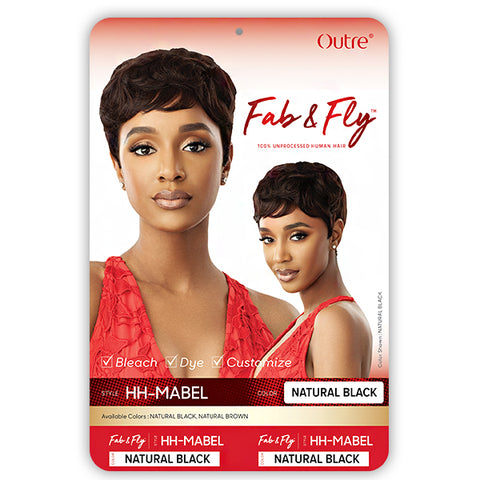 Outre 100% Human Hair Fab & Fly Wig - HH MABEL