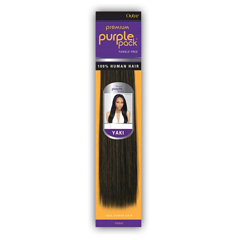 Outre 100% Human Hair Weave - PURPLE PACK YAKI 12