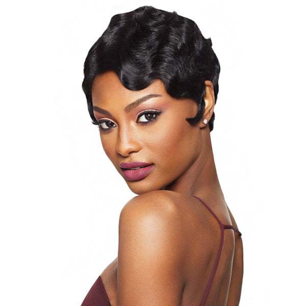 Outre 100% Remy Human Hair Lace Front Wig - VELVET FINGER WAVE
