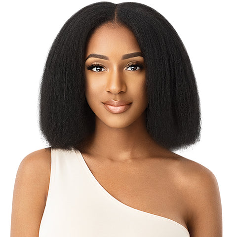 Outre Big Beautiful Hair Human Hair Blend Clip in - KINKY STRAIGHT 18