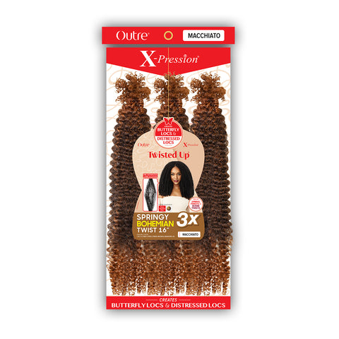 Outre Braid X PRESSION TWISTED UP 3X SPRINGY BOHEMIAN TWIST 16