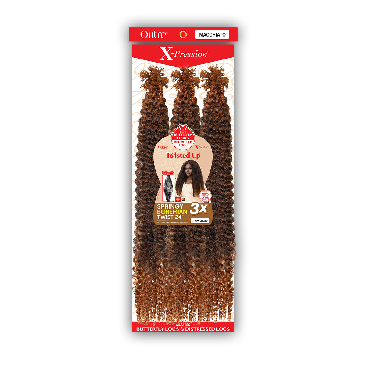 Outre Braid - X PRESSION TWISTED UP 3X SPRINGY BOHEMIAN TWIST 24