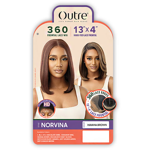 Outre Human Blend 360 HD Frontal Lace Wig NORVINA (13x4 lace frontal)