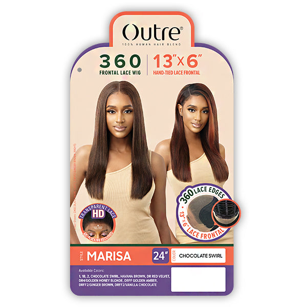 Outre Human Hair Blend 360 HD Frontal Lace Wig - MARISA (13x6 frontal)
