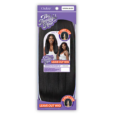 Outre Human Hair Blend U Part Cap Leave Out Wig DOMINICAN BLOWOUT 22