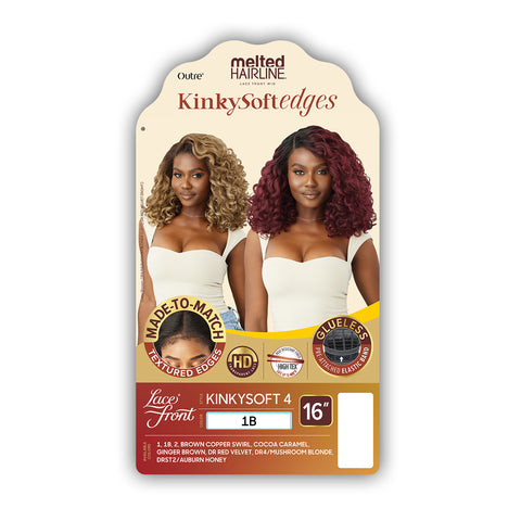 Outre Melted Hairline Kinky Soft Edges Synthetic Glueless HD Lace Front Wig - KINKYSOFT 4