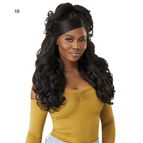 Outre Melted Hairline Kinky Soft Edges Synthetic Glueless HD Lace Front Wig - KINKYSOFT 6