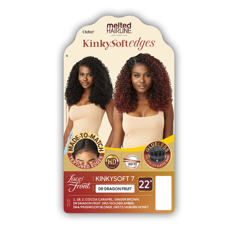 Outre Melted Hairline Kinky Soft Edges Synthetic Glueless HD Lace Front Wig - KINKYSOFT 7