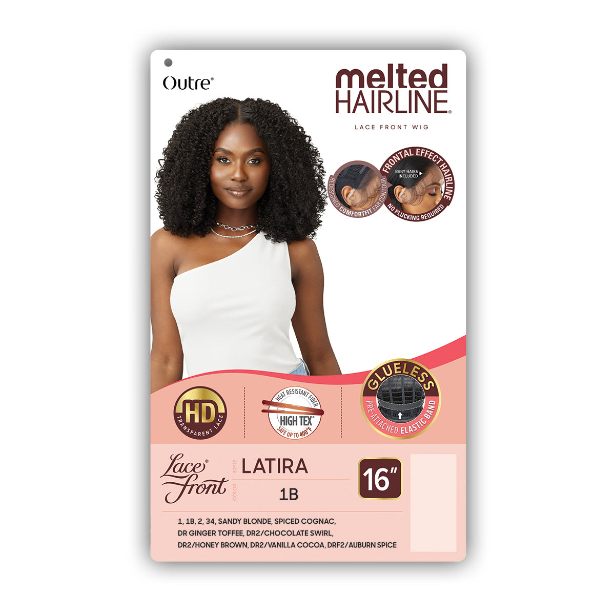 Outre Melted Hairline Synthetic Glueless HD Lace Front Wig - LATIRA