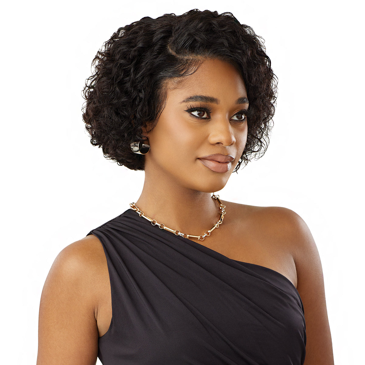 Outre Mytresses Black Label 100% Unprocessed Human Hair 13x4 HD Lace Frontal Wig - VIRGIN DEEP BOB 8