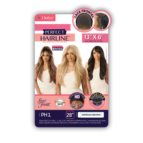 Outre Perfect Hairline Synthetic Glueless 13x6 HD Lace Wig - PH 1