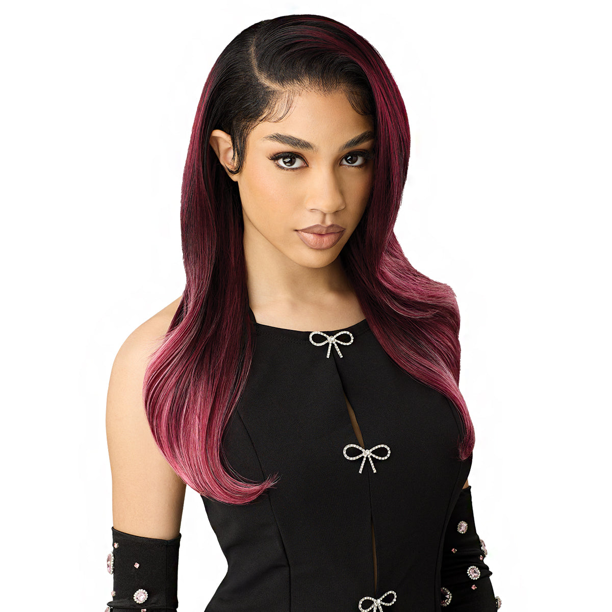 Outre Perfect Hairline True Frontal Synthetic Glueless 13x6 HD Lace Wig - PEAK 708