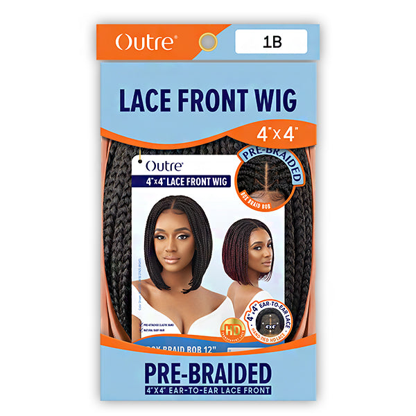 Outre Pre-Braided HD Lace Wig - BOX BRAID BOB 12 (4x4 lace frontal)