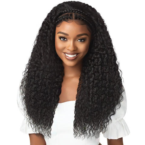 Outre Pre-Styled HD Lace Wig HALO STITCH BRAID 26 (13x2 lace frontal)