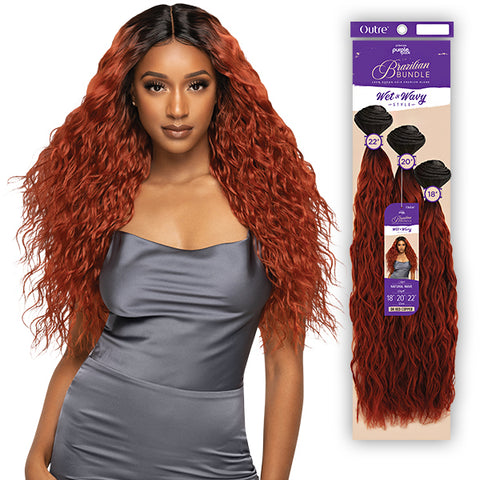 Outre Purple Pack Brazilian Wet &Wavy Weaving NATURAL WAVE (18\/20\/22)