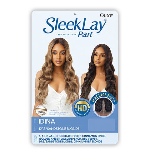 Outre Synthetic Hair Sleeklay Part HD Lace Front Wig - IDINA