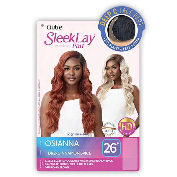 Outre Synthetic Hair Sleeklay Part HD Lace Front Wig - OSIANNA