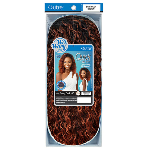 Outre Synthetic Half Wig Quick Weave - DEEP CURL 14