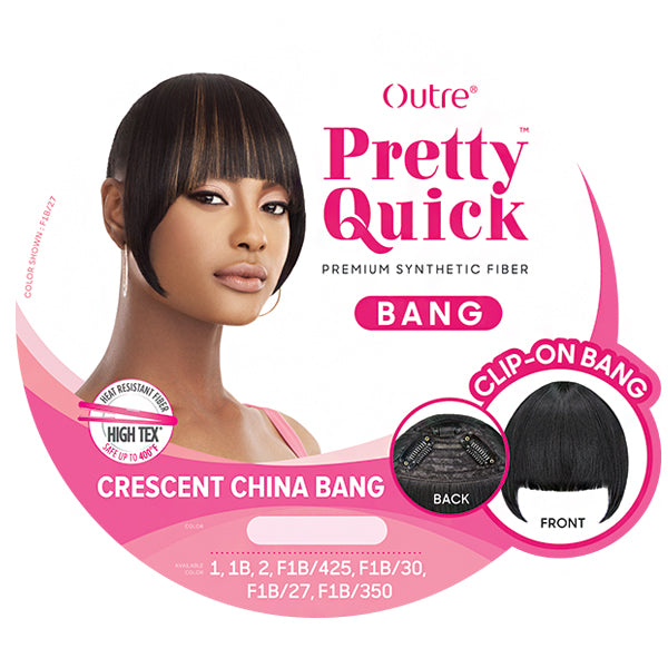 Outre Synthetic Pretty Quick Bang - CRESCENT CHINA BANG